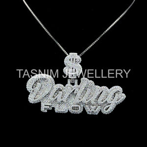 Colgante de Plata 925 con Baño de Oro de 10K y Moissanita VVS con Certificación GIA, Estilo Hip Hop Cristiano, Personalizado al por Mayor - Product Image 4