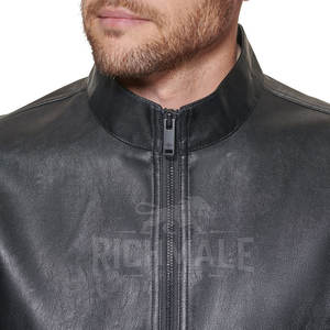 Veste en cuir pour hommes Automne hiver Veste en cuir pour hommes de meilleure qualité Veste d'hiver en cuir véritable - Product Image 6