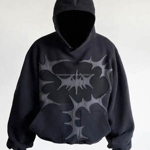 Sudaderas con Capucha Cortas Extra Grandes para Hombre, Estampadas con Diseño Personalizado, de Felpa de Algodón Premium, Venta al por Mayor, MOQ Bajo - Product Image 6