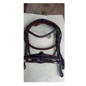Bride à mors en cuir de qualité supérieure Demi-muserolle Confortable Durable Parfait pour l'entraînement d'équitation et l'équipement équestre - Product Image 6