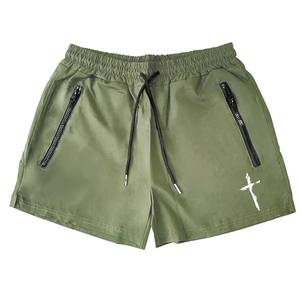 Short de plage à impression personnalisée pour hommes, short d'été à séchage rapide avec poches latérales à double fermeture éclair, short de course à pied pour entraînement de basket-ball et de gymnastique - Product Image 5