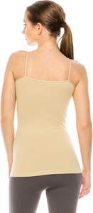 Camisole en dentelle pour femmes 100% coton Tissu extensible doux Bretelles spaghetti Ajustement confortable Séchage rapide Respirant Port quotidien décontracté - Product Image 4