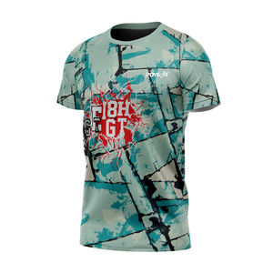 Camisetas de secado rápido de poliéster 100% para hombres en blanco Impresión de sublimación personalizada con logotipo Camisetas deportivas unisex para hombres - Product Image 4