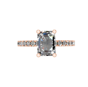 Bague de fiançailles en argent sterling S925 avec moissanite 1,0 CT pour femme, bijoux de mariage, passe le testeur de diamants, moissanite VVS, cadeau - Product Image 1