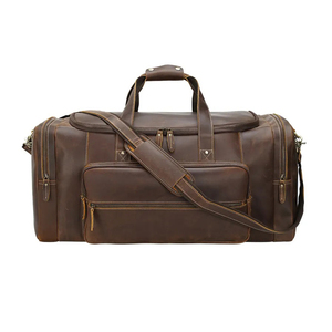 Sac de voyage en cuir pleine fleur pour homme, sac de sport et sac de nuit en cuir, très populaire - Product Image 1