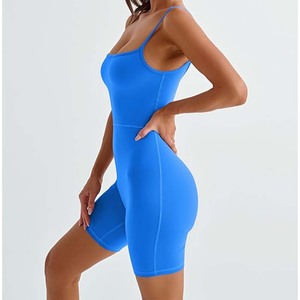 High Quality <b>Workout</b> Women's Bodycon Romper <b>Jumpsuits</b> Custom Logo Wholesale One Piece <b>Jumpsuits</b> - Product Image 3