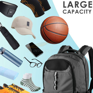 Unisex Large Capacity Waterproof Basketball Backpack Oxford Outdoor Sports Travel Laptop Storage Basketball <b>Bags</b> All-Sports - Product Image 6