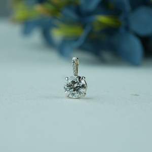 Premium 3.16ct Lab crecido diamante moissanite peso ligero colgante oro rosa oro plata redondo IGI SGL venta al por mayor oem odm - Product Image 3