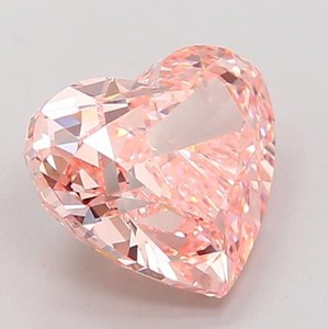 Aniva IGI ได้รับการรับรองว่า FHC150เครื่องประดับสีชมพูสดใส1ct-7ct เพชรที่ปลูกในห้องทดลองหลวม VVS VS ตัดหัวใจ HPHT CVD - Product Image 4