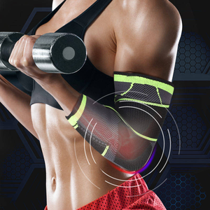 Mangas de neopreno gruesas para codos para entrenamiento en gimnasio, para mayor fuerza y soporte de presión al levantar pesas - Product Image 5