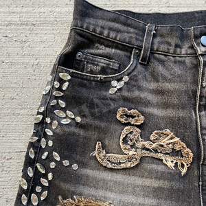 Short en jean pour homme d'été mince tendance droite lâche ins short en jean pour homme - Product Image 4