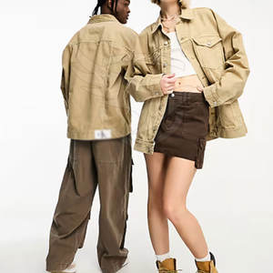 แจ็กเก็ตยีนส์ใช้ได้ทั้งชายและหญิงแห้งเร็วโลโก้ที่กำหนดเอง - Product Image 2