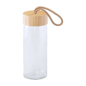 Bottiglia d'Acqua Ecologica Lobamba in Bambù e Vetro, Gadget per Bevande Sostenibile - Product Image 3