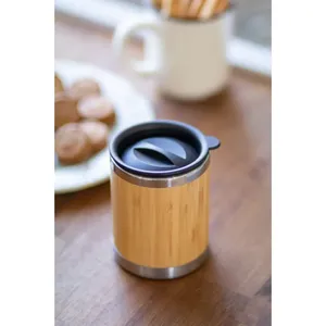 Omern Tazza Termica Sostenibile in Bambù, Bicchiere in Acciaio Inossidabile, Merchandising Eco-Friendly - Product Image 4