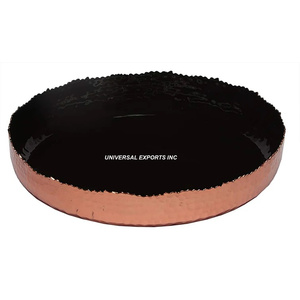 Bol à chocolat fini cuivre et noir Bol sucré fait main de haute qualité Bol à chocolat de luxe de forme ronde - Product Image 1