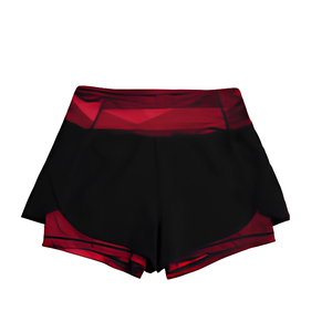 Shorts Deportivos de Cintura Alta para Mujer, Cintura Elástica, Secado Rápido, Transpirables, 100% Poliéster, Color Sólido, para Entrenamiento de Verano y Gimnasio - Product Image 3