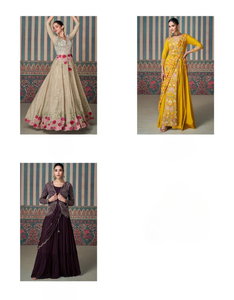 Vestido tradicional de seda auténtica Premium para adultos bordado en la parte delantera y trasera con borlas a mano para bodas y fiestas - Product Image 4