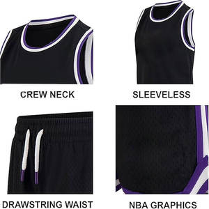 Uniforme de baloncesto personalizado para hombres, kit de uniforme de baloncesto deportivo personalizado, conjunto de uniforme de baloncesto de entrenamiento deportivo - Product Image 4