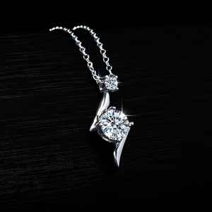 Sét Sao 1 Carat D Colour Moissanite Mặt Dây Chuyền S925 Sterling Bạc Vòng Cổ Cho Phụ Nữ - Product Image 3