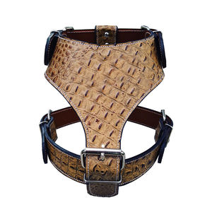 Luxury <b>Large</b> Size Pure Leather <b>Dog</b> <b>Harness</b> with Padded Touch Sustainable Toys and Decorative Rivets - Product Image 6