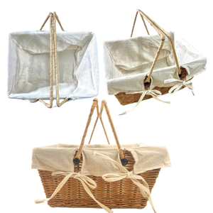 Cesta de regalo retro de moda Cestas de ratán súper calientes con opciones de entrega a nivel nacional - Product Image 1