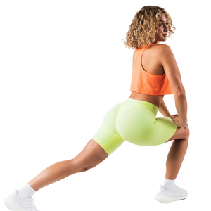 OT Muscle Tank Women’s Cropped Muscle Fit Stretch Activewear Gym Workout <b>Sleeveless</b> Tank <b>Top</b> Faded Heat Orange - Product Image 4