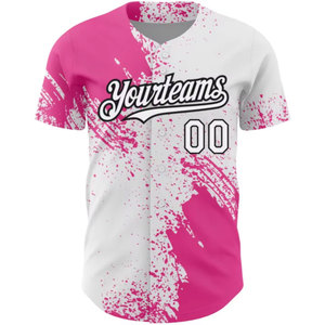 Maillot de baseball de bonne qualité Meilleures ventes Design personnalisé Maillot de baseball multicolore Maillots de l'équipe de baseball Prix raisonnable OEM - Product Image 3
