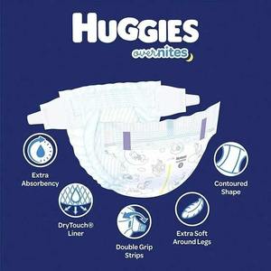 Pañales de noche Huggies, tamaño 5, pantalones de algodón suave para bebés, desechables, tamaño XXL, paquete al por mayor de 100 unidades - Product Image 5