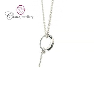 2024 18K AU750 SOILD WHITE GOLD COLGANTE DE PERLA DE DIAMANTE NATURAL REAL - Product Image 4