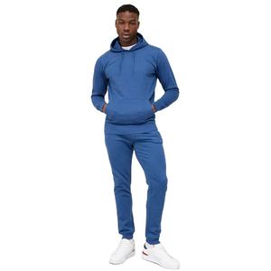 Top vente meilleure qualité 100% coton hommes survêtement décontracté dernière conception lavage à l'acide vêtements de sport à capuche Jogging deux pièces ensemble - Product Image 1