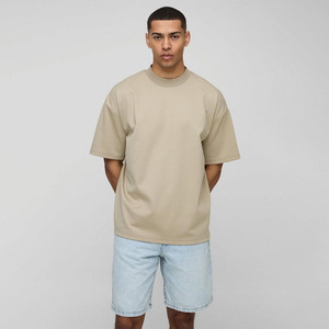 Alta calidad 220Gsm Vintage Oversize Drop Shoulder Camisetas para hombres Streetwear Algodón de calidad personalizado en blanco con logotipo al por mayor - Product Image 1