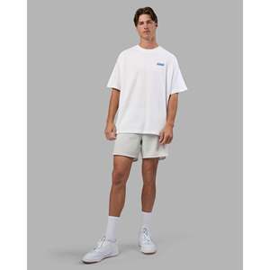 T-shirt Oversize Épais Blanc Cobalt Uni de Créateur - Product Image 6