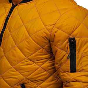 Chaqueta de invierno de calidad informal para hombre de estilo callejero, bombardero acolchado cálido, carcasa suave con capucha, fabricante directo para primavera y otoño - Product Image 3