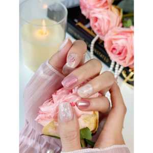 Pink Poetry Press on Nail Art, Elegante Diseño Rosa para Uñas con Estilo - Product Image 4