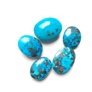 Cabujón turquesa de cobre Natural, mezcla de formas y tamaños, cabujón tallado a mano, piedras preciosas sueltas para hacer joyas, cabujón - Product Image 4