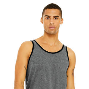 ตะเข็บด้านข้างขายปลีกพอดี100% Airlume หวีและแหวนปั่นฝ้าย32เดี่ยว4.2ออนซ์สีดำ/ ลึก Unisex ถังเจอร์ซีย์ - Product Image 4