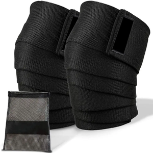 Bandages de genou professionnels avec sangles réglables Compression Gym & Powerlifting Support - Product Image 1