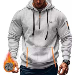 Polaire lourde de haute qualité vierge coupe régulière Streetwear 100% coton léger respirant hiver sweat à capuche personnalisable hommes OEM - Product Image 3