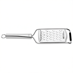Rallador de Cuchillas Grandes SMART Cromado Pulido 2463 (31x7.7cm) para Frutas y Verduras de Acero Inoxidable de Ghidini Cipriano - Product Image 2