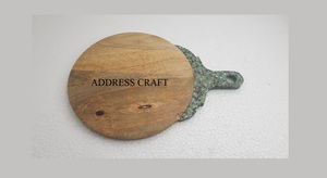 Planche à découper en bois d'acacia de style classique pour le petit-déjeuner, planche à fromage en terrazzo, blocs à découper en bois, rectangle de 12 x 8 pouces - Product Image 2