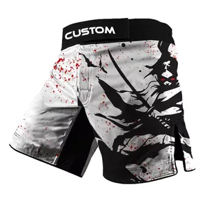 Shorts MMA personnalisés de qualité supérieure, logo personnalisé, légers, séchage rapide, respirants, vêtements de sport d'arts martiaux, polyester/coton, homme adulte - Product Image 4