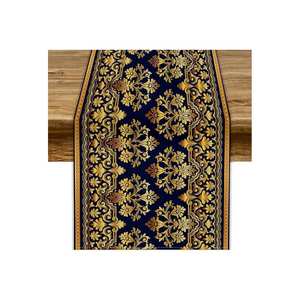 Camino de mesa de Navidad personalizado tradicional con estampado de algodón puro 100% con logotipo personalizado - Product Image 4