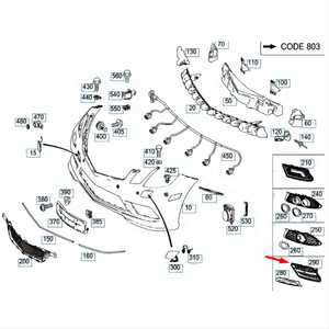 Grille de feux diurnes avant OEM 2078850753 2078850853 pour Mercedes Benz E W207 sport 2009-2017 - Product Image 4