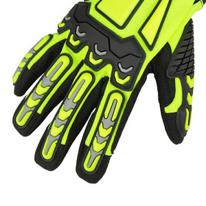 Gants de travail en cuir synthétique utilitaires généraux, résistants aux chocs, imperméables, pour la construction en extérieur, pour l'industrie pétrolière et gazière - Product Image 5