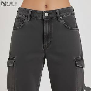 Jeans de Mezclilla Casuales de Pierna Recta y Corte Regular para Mujer, con Logotipo Personalizado 2025, Transpirables y de Secado Rápido para la Temporada de Invierno - Product Image 2