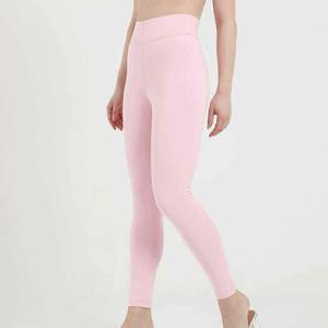 Pantalones de gimnasio de cintura alta de alta calidad para mujer, mallas deportivas de Yoga de entrenamiento activo con patrón sólido - Product Image 5