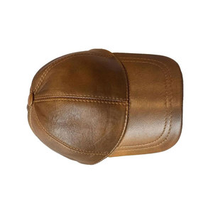 Sombreros de cuero recién llegados sombreros de cuero ligeros de diseño al por mayor sombreros de cuero de nueva moda de color sólido - Product Image 2