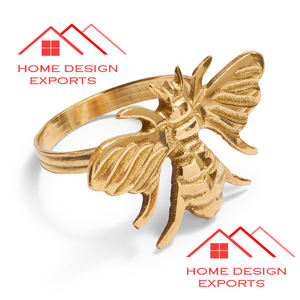 Rond de serviette en métal de conception personnalisée d'utilisation d'hôtel de mariage à la maison - Product Image 2