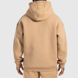 Offre Spéciale hommes à manches longues coton à capuche avant personnalisé graphique surdimensionné polaire vêtements poches chaudes poids lourd OEM Service - Product Image 2