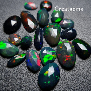 Gemas Naturales de Ópalo Verde de Alta Calidad Certificadas, Corte Ovalado Premium Facetado de 7x5 mm para Joyería - Product Image 2